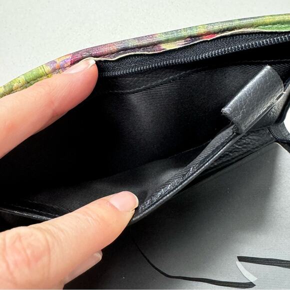 Bradford Exchange Black Leather Silly Kitty Cat Print Full Zip - Picture 6 of 9